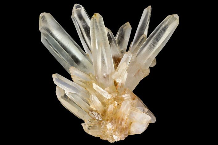 Tangerine Quartz Crystal Cluster - Madagascar #112832